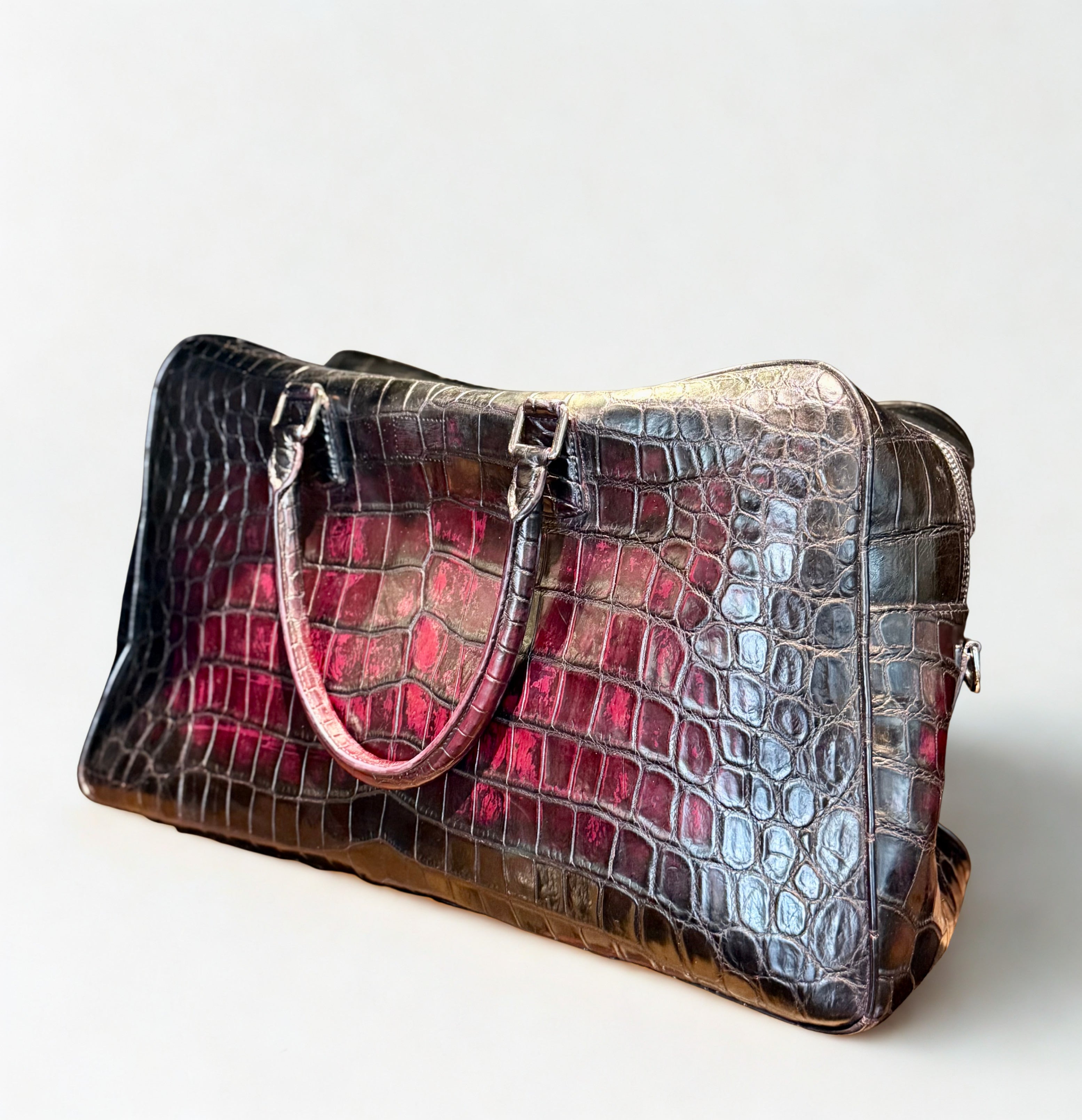 NILOTICUS CROCODILE OVERNIGHT BAG