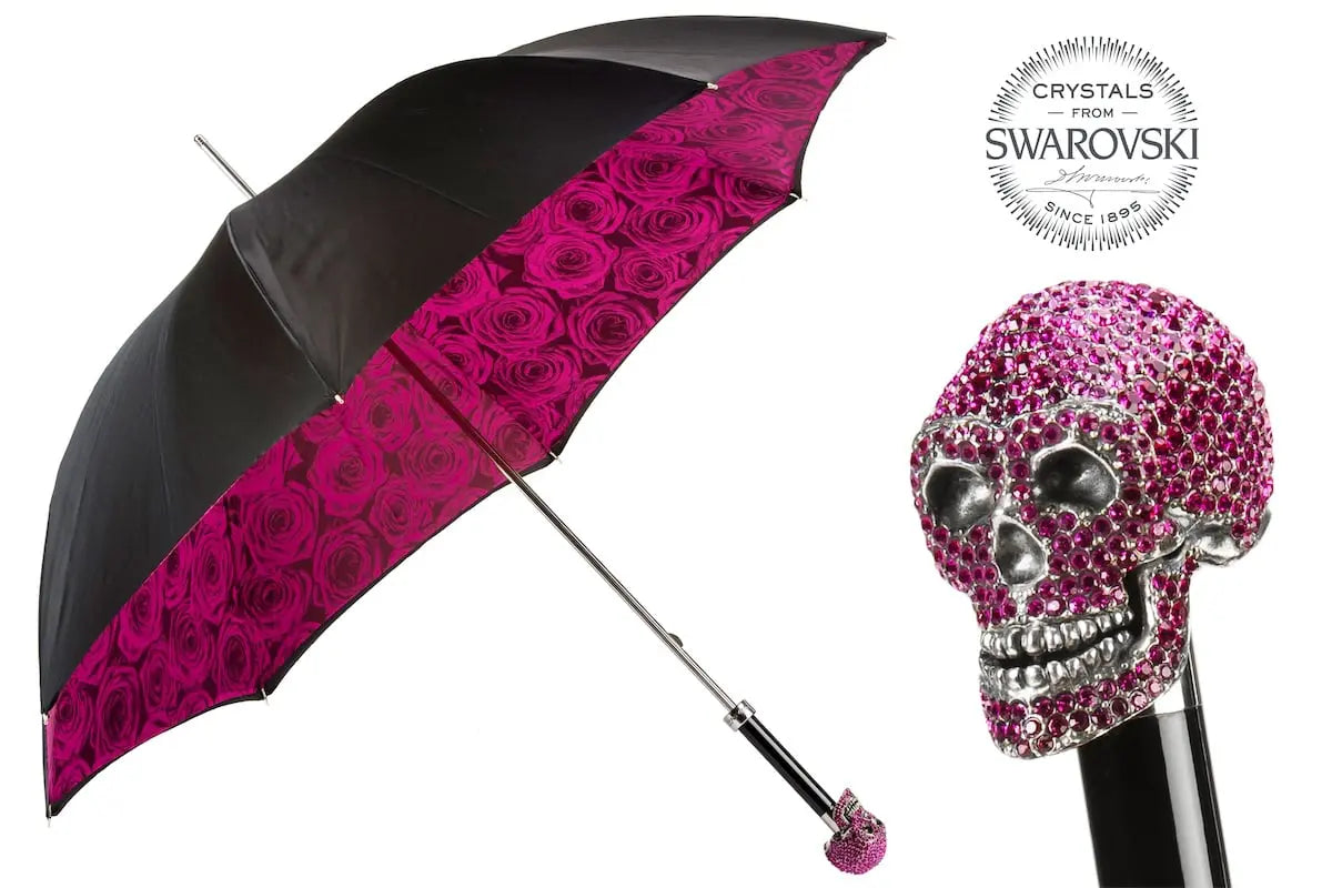 Pasotti Rose Skull Swaorvski